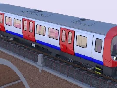 London underground viaduct 3D model