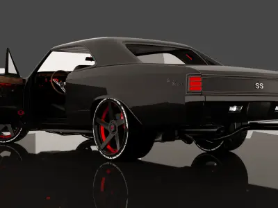 chevrolet Chevelle ss 1967 Low-poly 3D model
