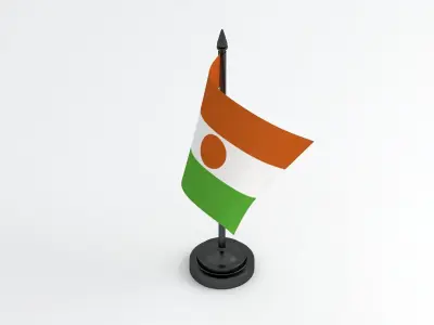 Table Flag Niger 3D model
