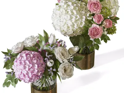 Flower Set 088 3D model