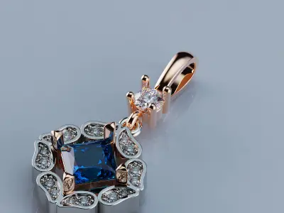 Pendant Stevia 3D model 3D print model