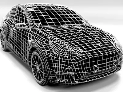 TESLA MODEL Y Low-poly 3D model