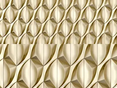 Parametric Wall Panel 3d model Low-poly 3D model 4