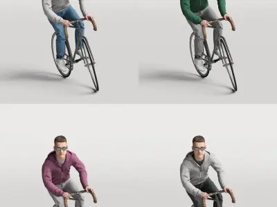 Humano Biking Man 0816 3D model