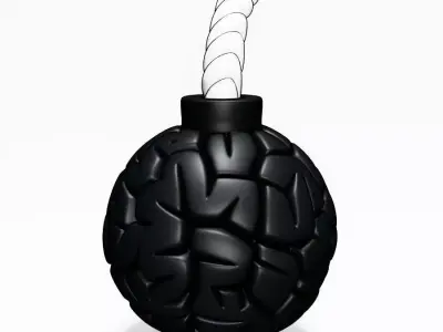 Bomb Brain Style toy 3D print model