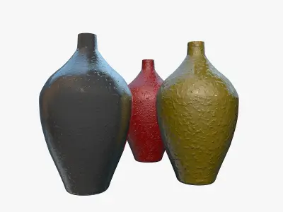 Decorative Vases 3D model buy
