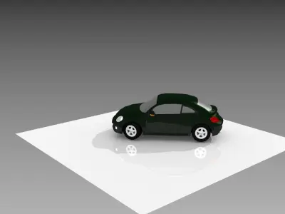 VolksWagen New Beetle TSI Low-poly 3D model