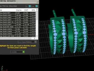 bvlgari earrings  3D print model