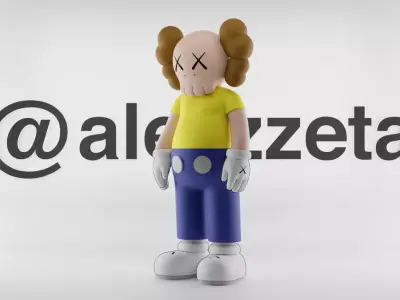 Kaws Morty Smith Textured Low-poly 3D model