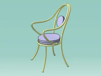 Chair Low-poly 3D model get