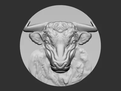 bull head 3D print model