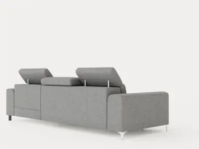 Corner Sofa Bed GIFU Left Low-poly 3D model