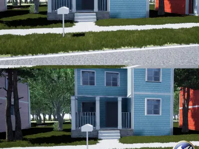 Residential House Pack  3D model