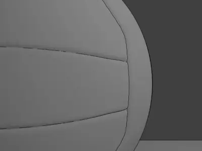 Ball with stiching 3D model