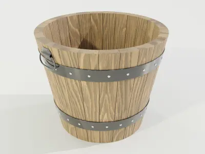 Wooden Planter 3D model purchase