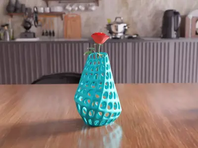 Wireframe Vase - 007 3D print model