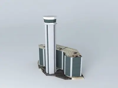 Tower airport Free 3D model