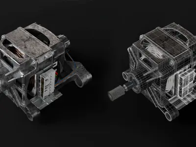 Realistic Engine Model - High-Quality 3D Asset 3D model