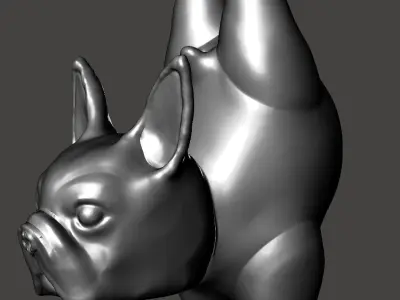 DOG YOGA 1 3D print model