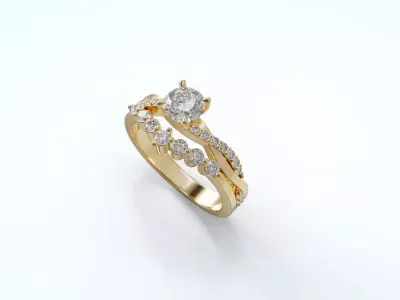 Jewelry Engagement Luxury Ring 3D print model