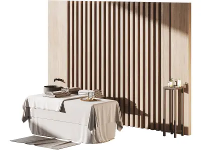 Modern spa and accessories 02 3D model