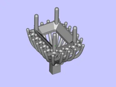 Womens Two piece solitaire ring 3D print model