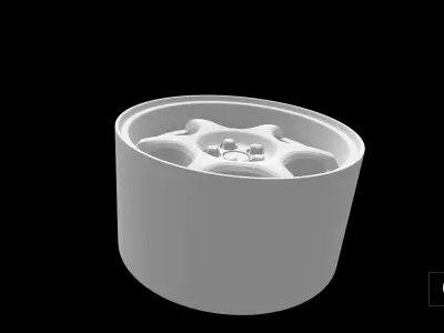 Subaru Impreza  GC8 oem scalable and printable rims 3D print model