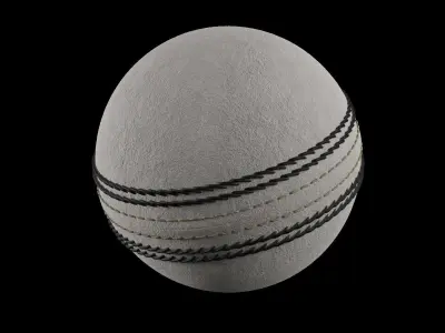 Cricket Ball White 3D model