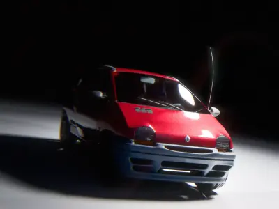 Twingo French Car 3D Model 3D model