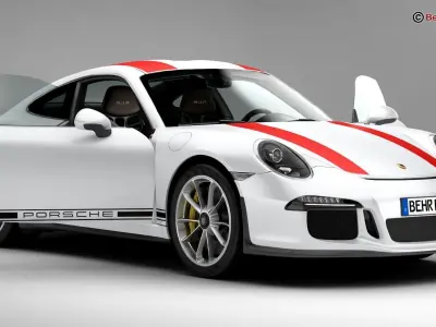 Porsche 911 R 2017 3D model