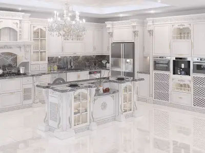 Classic kitchen design 3D model
