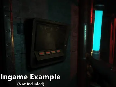 Terminal Console Low-poly 3D model