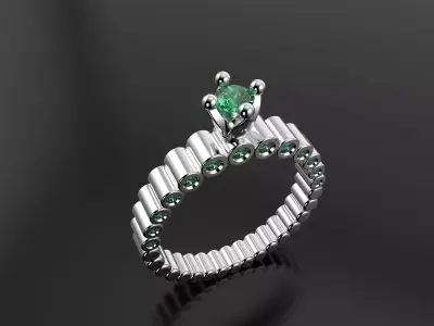 Ring with pipes 3D print model