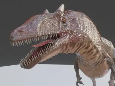 Allosaurus t - rex Low-poly 3D model