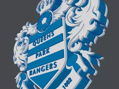 Queens Park Rangers Football Club Crest 3D model