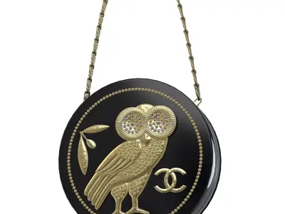 Crystal CC Owl Bag Low-poly 3D model