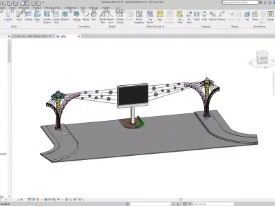 Design struture Gate 3D model