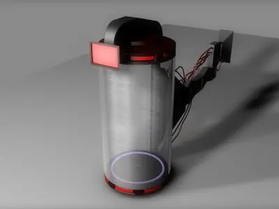 Sci-fi Lab Container  Free 3D model