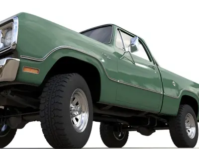 Dodge Power Wagon Single Cab 1976 3D model