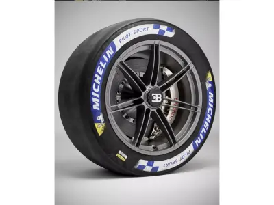  Michelin Pilot Sport Tire Bugatti Bolide 3D model