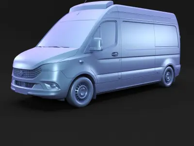 German Ambulance van 3D model
