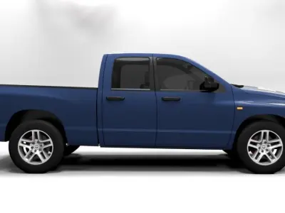 DODGE RAM DK 2005 Low-poly 3D model