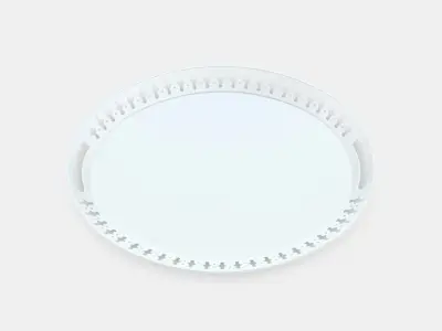 ROMANTIC tray Low-poly 3D model