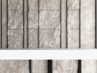 Decorative wall panel set 56 3D model