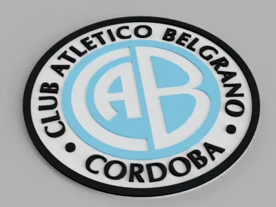 Club Atletico Belgrano de Cordoba Football Coasters Free 3D print model