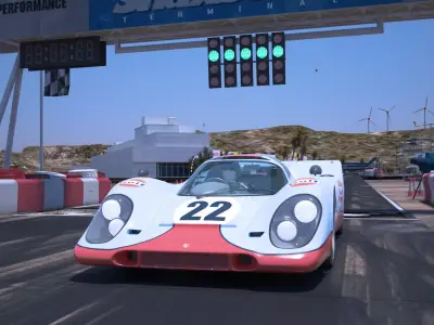 Porsche 917K 22 Gulf - 24h Le Mans 1970 3D model
