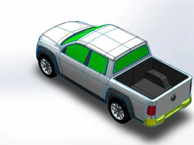 amarok volkswagen v6 3D model