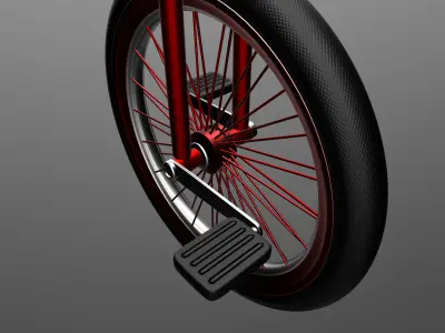 Unicycle 3D model