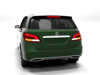 MERCEDES B CLASS FACELIFT 2016 LOWPOLY Low-poly 3D model