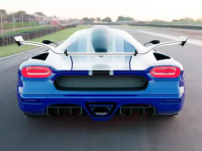 Koenigsegg One1 - Photorealistic PBR 3D Model 3D model